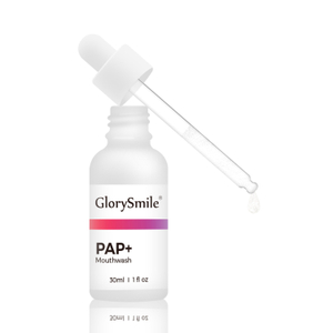 OEM PAP + Formel-Troppfeflasche-Mundwäsche für Zahnaufhellung