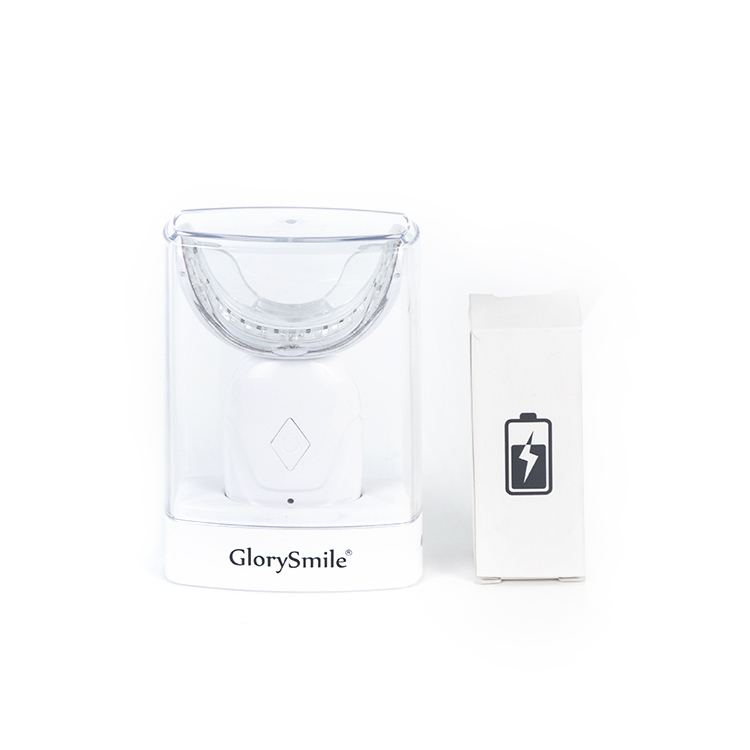 GlorySmile Neueste Design Home Professional 3 Modus Strahlen Wireless wiederaufladbare Zahnaufhellung mit Deckel